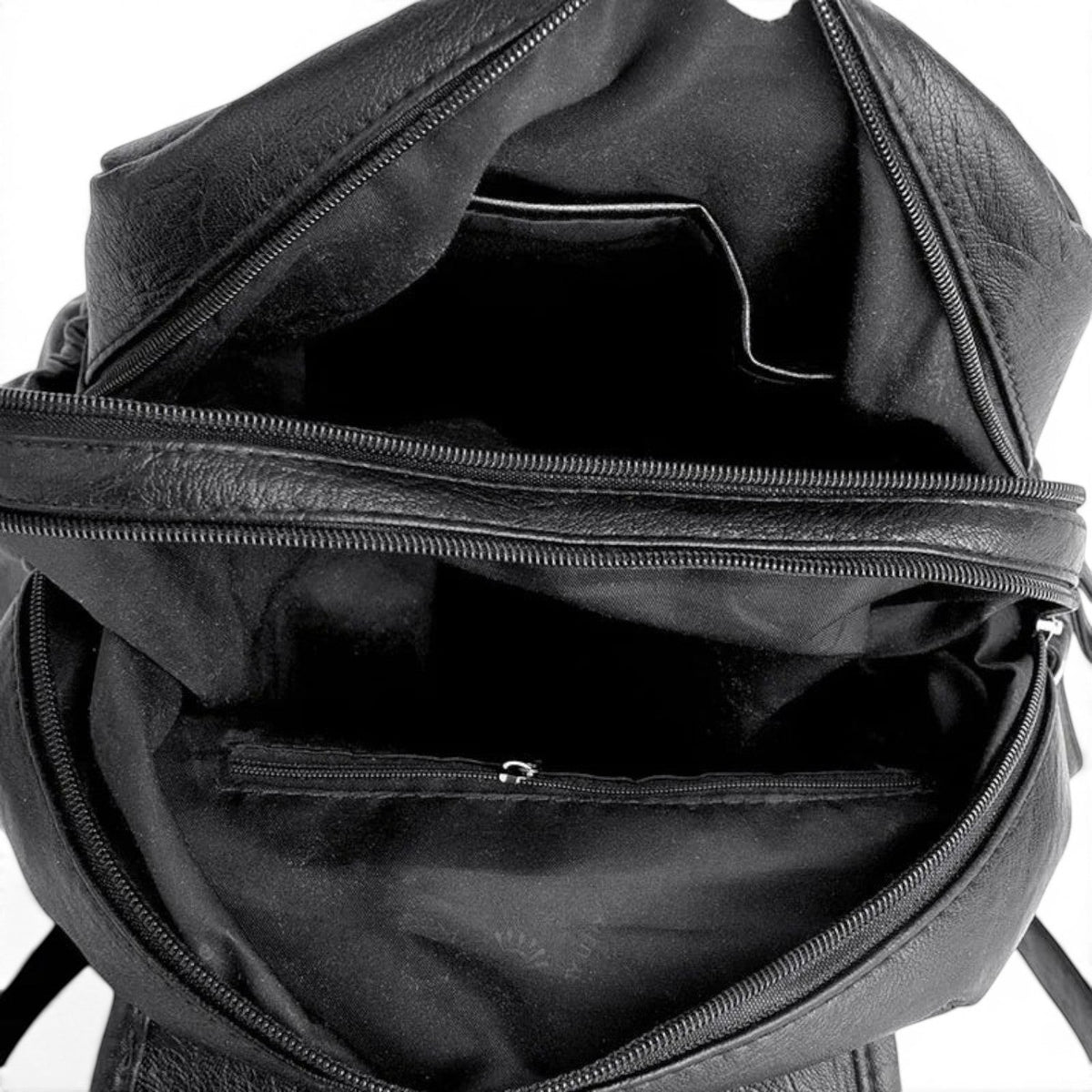 Sac à Dos Cuir Vintage Multi Poches