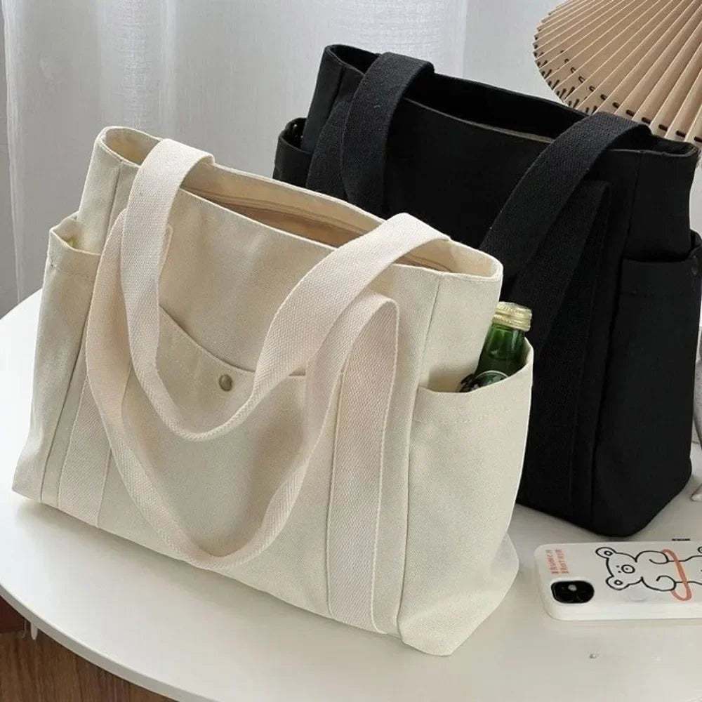 Sac à Main de Cours Fourre-Tout en Toile