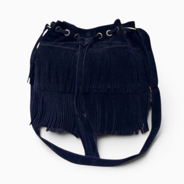 Sac Bandoulière Femme Daim À Franges