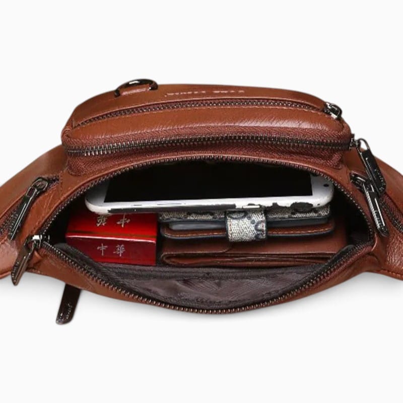 Le Prestige du Sac Sac Banane Sacoche Cuir à Bandoulière