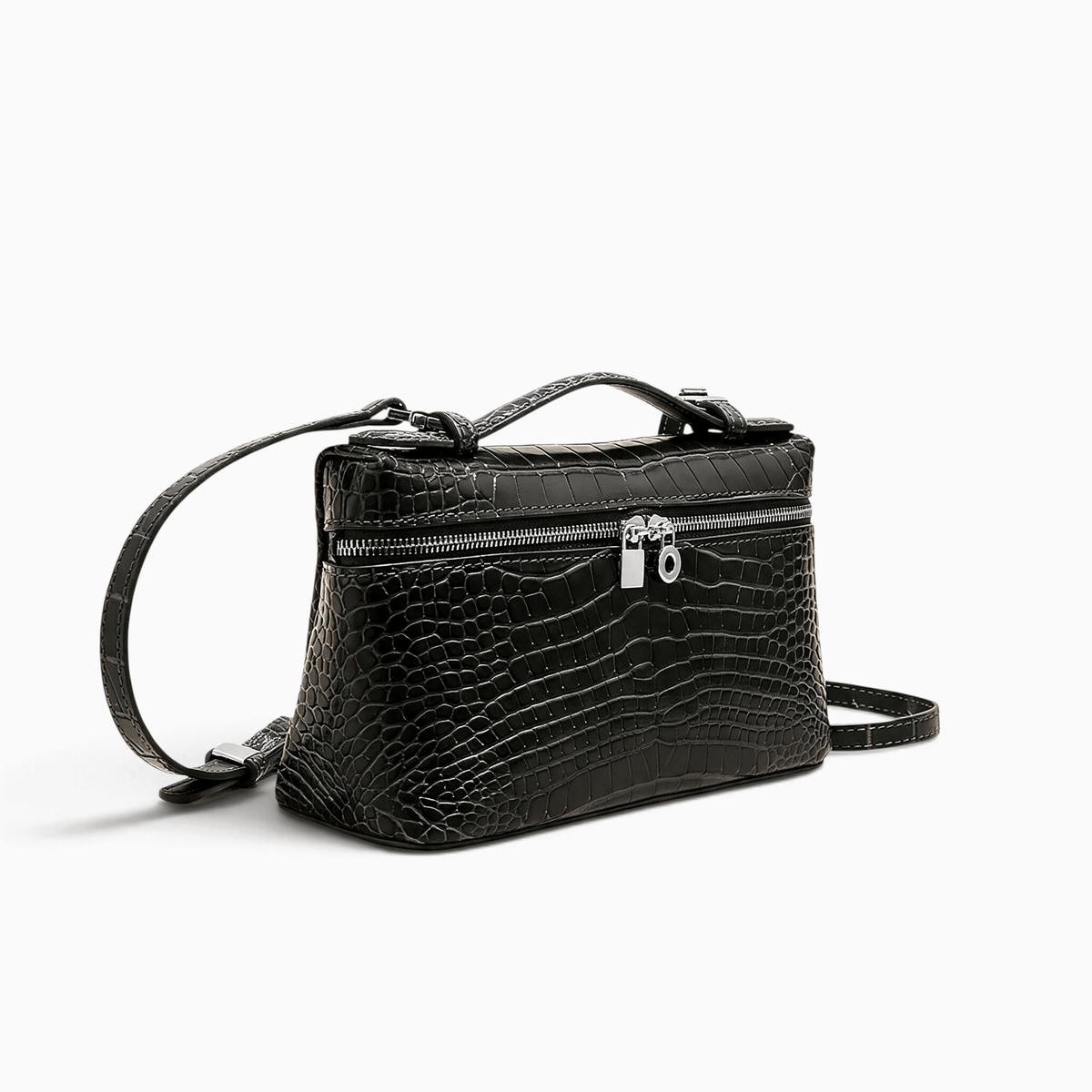 Le Prestige du Sac Petit Sac Bandoulière Femme Crocodile