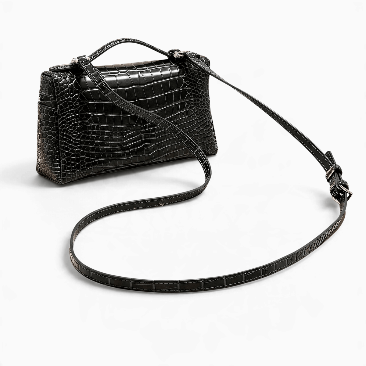 Le Prestige du Sac Petit Sac Bandoulière Femme Crocodile