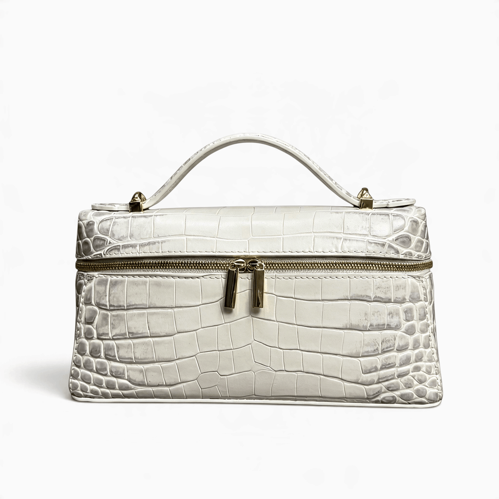 Le Prestige du Sac Petit Sac à Main Femme Cuir Effet Crocodile