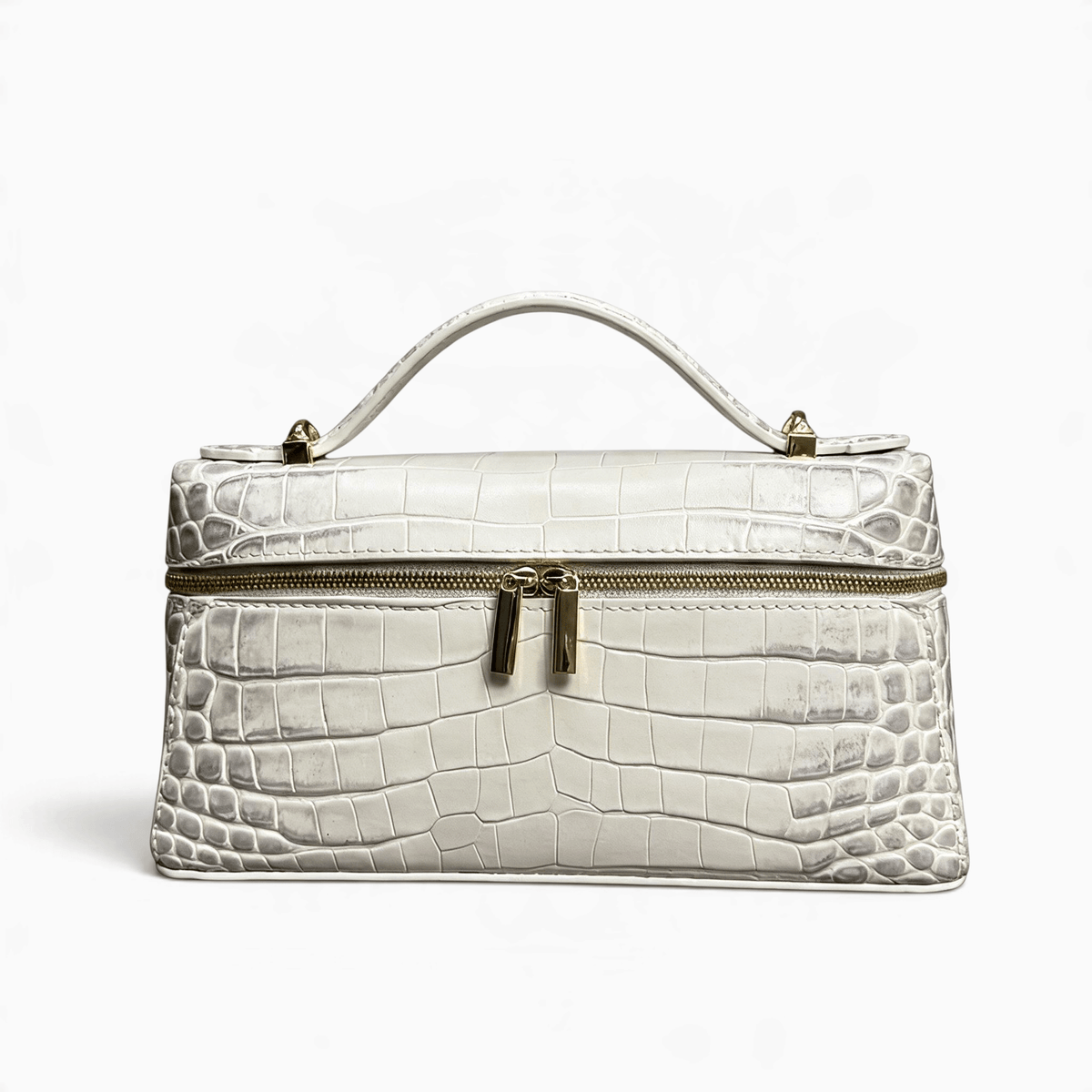 Le Prestige du Sac Petit Sac à Main Femme Cuir Effet Crocodile