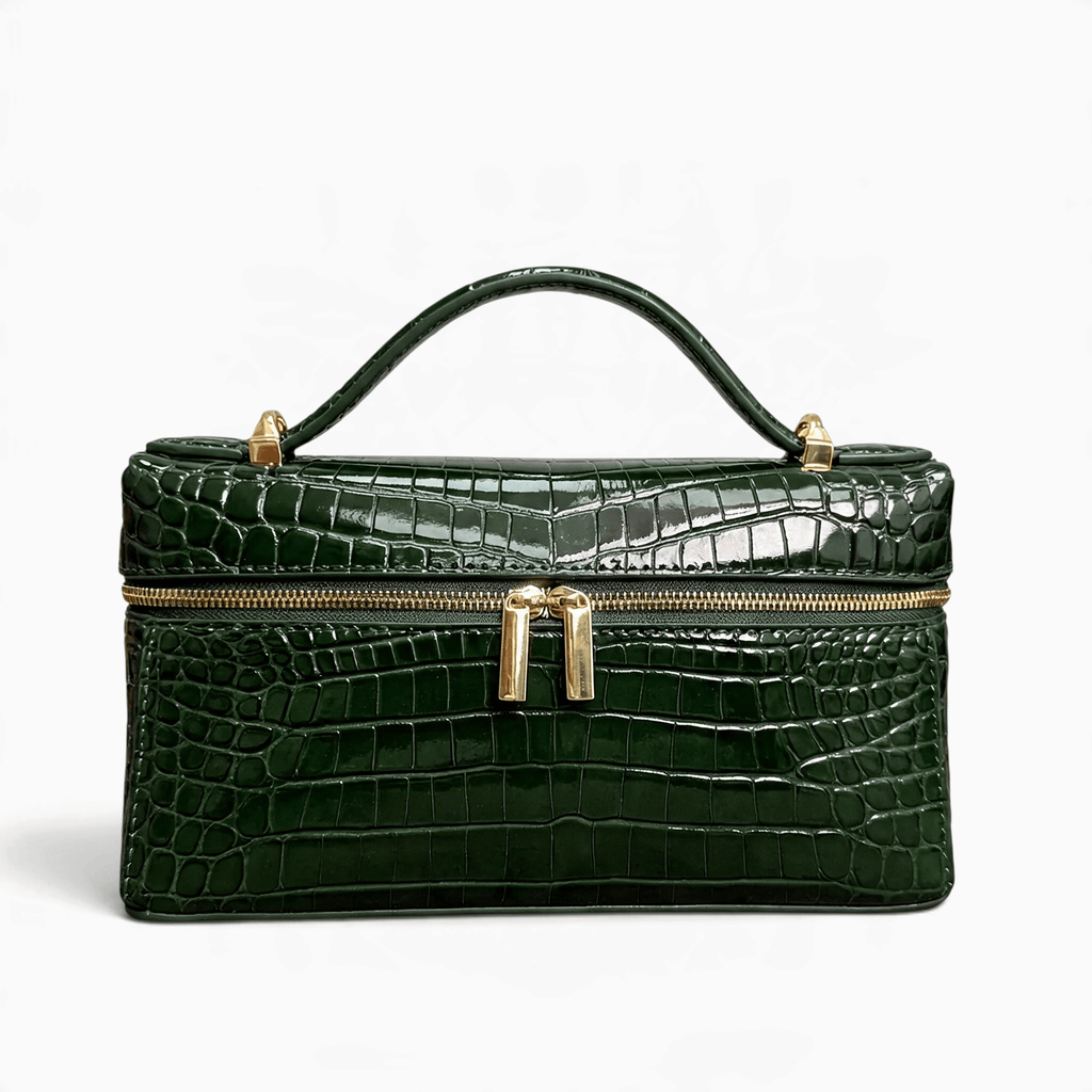 Le Prestige du Sac Petit Sac à Main Femme Cuir Effet Crocodile