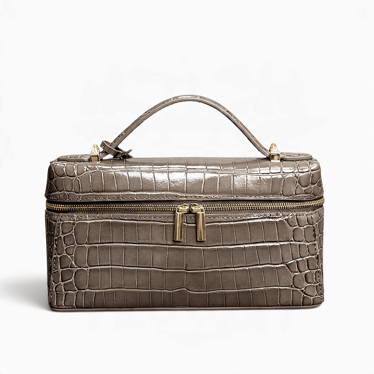 Le Prestige du Sac Petit Sac à Main Femme Cuir Effet Crocodile