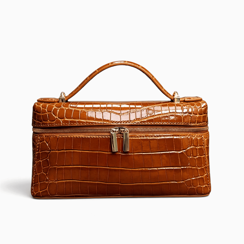 Le Prestige du Sac Petit Sac à Main Femme Cuir Effet Crocodile
