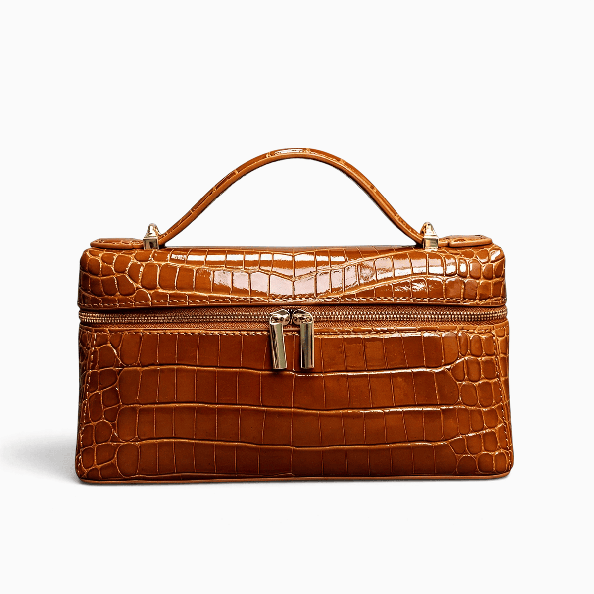 Le Prestige du Sac Petit Sac à Main Femme Cuir Effet Crocodile