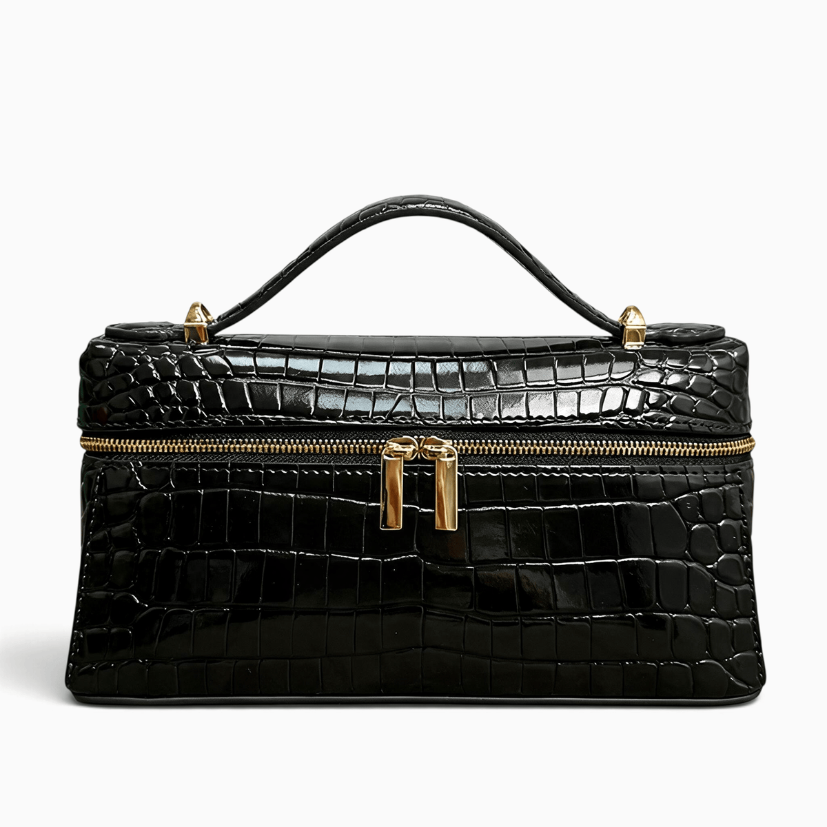 Le Prestige du Sac Petit Sac à Main Femme Cuir Effet Crocodile