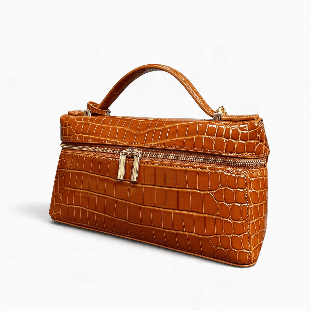 Le Prestige du Sac Petit Sac à Main Femme Cuir Effet Crocodile