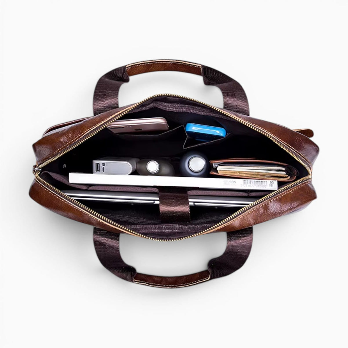Sac Sacoche Cuir Travail Homme