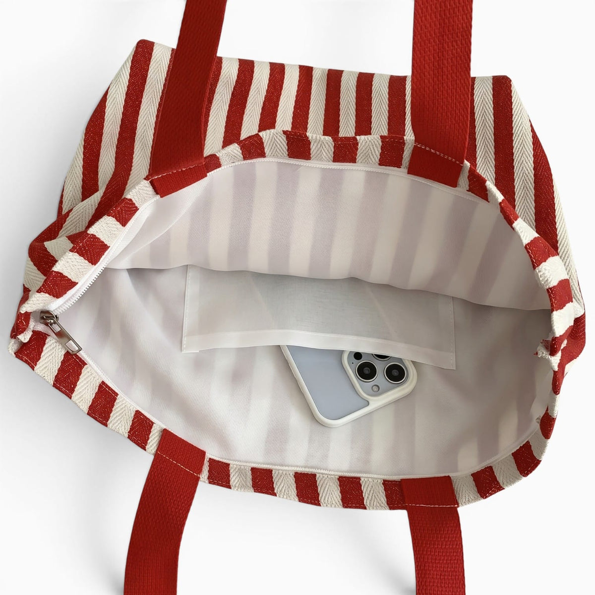 Sac Sac Fourre-Tout Plage en Toile à Rayures
