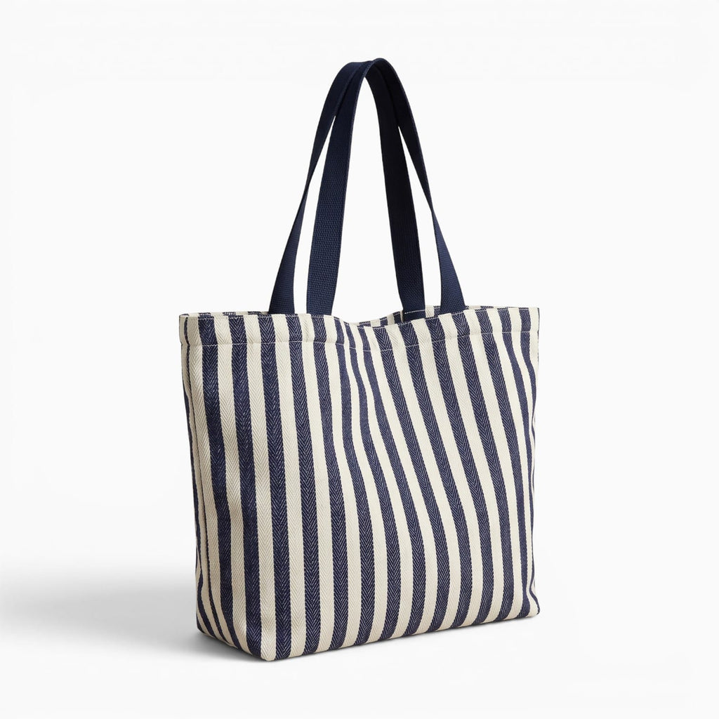Sac Sac Fourre-Tout Plage en Toile à Rayures