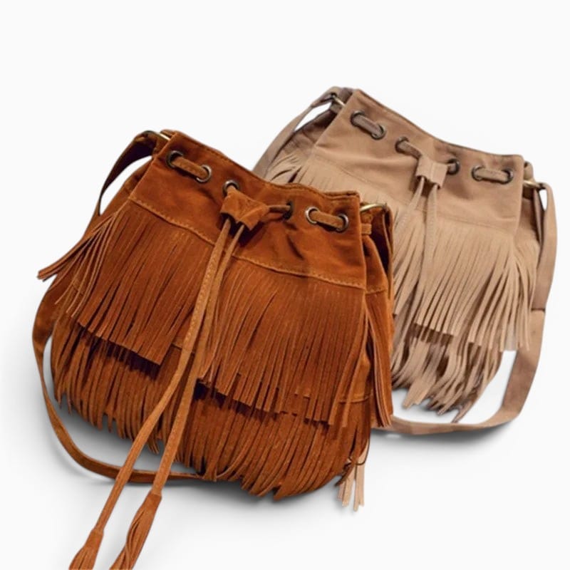 Sac Sac Bandoulière Femme Daim À Franges