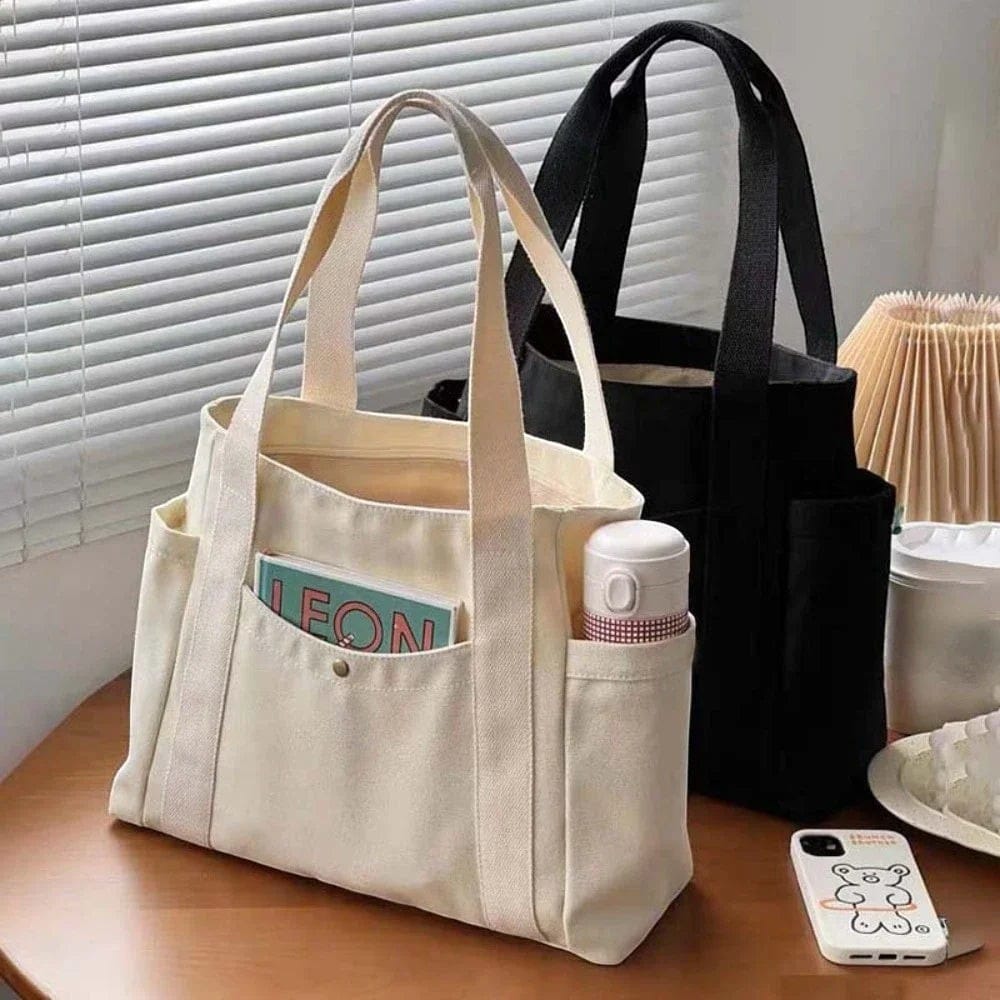 Sac Sac à Main de Cours Fourre-Tout en Toile