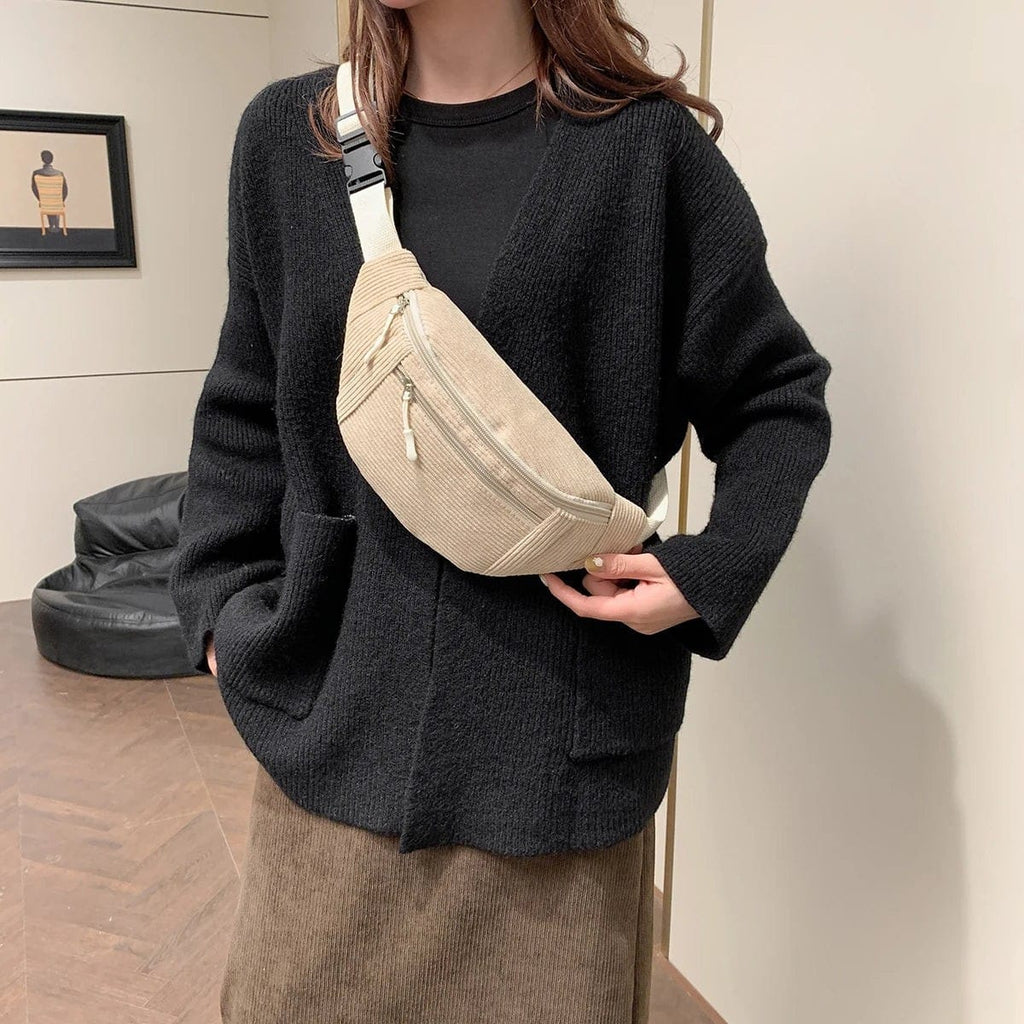 Sac Sac Banane Velours Femme