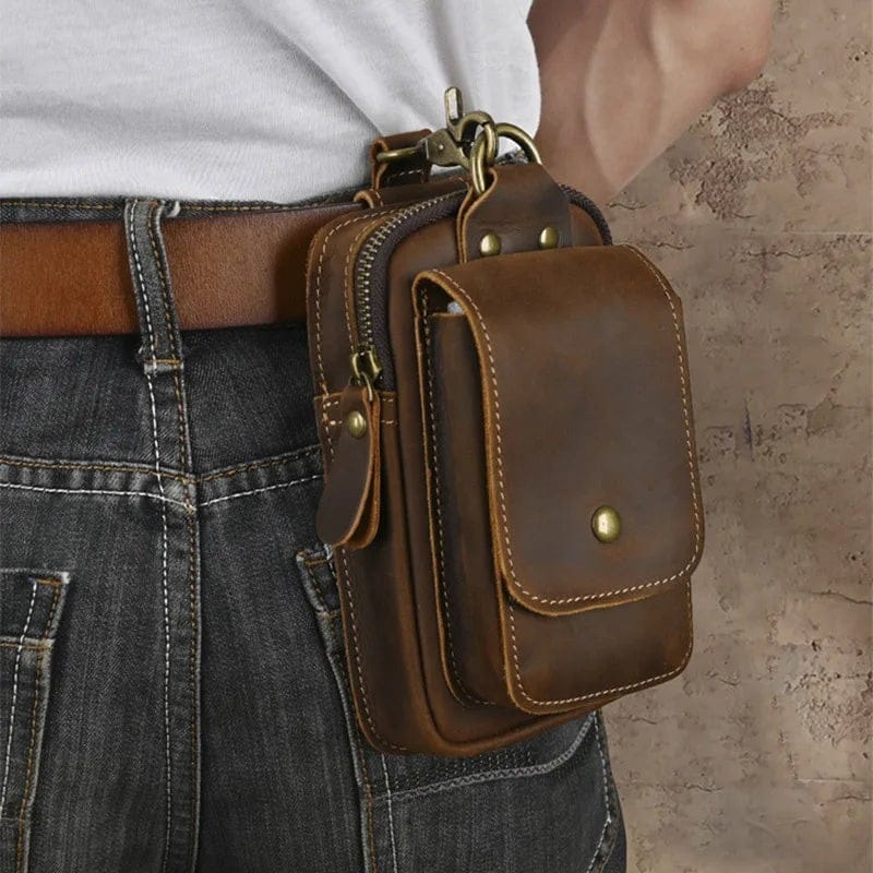 Sac Sacoche de Ceinture Cuir