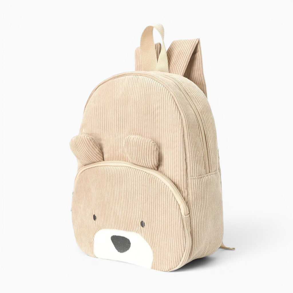 Sac Sac à Dos Enfant Velours Côtelé Ours