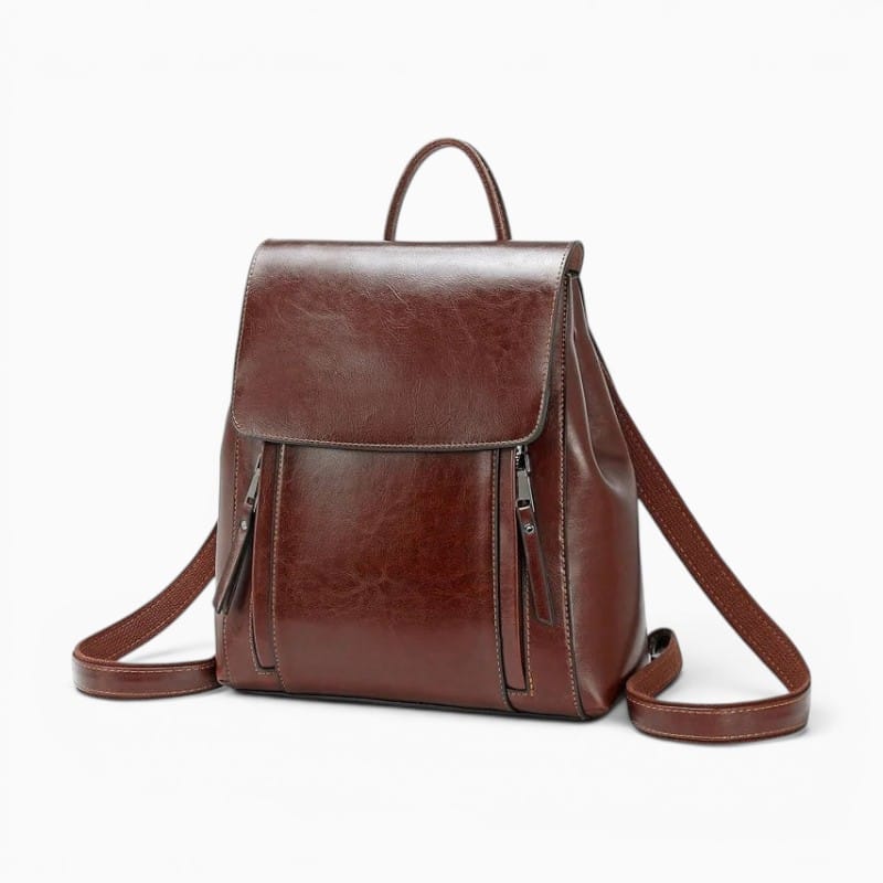 Sac Sac à Dos Cuir Femme Vintage à Bandoulière