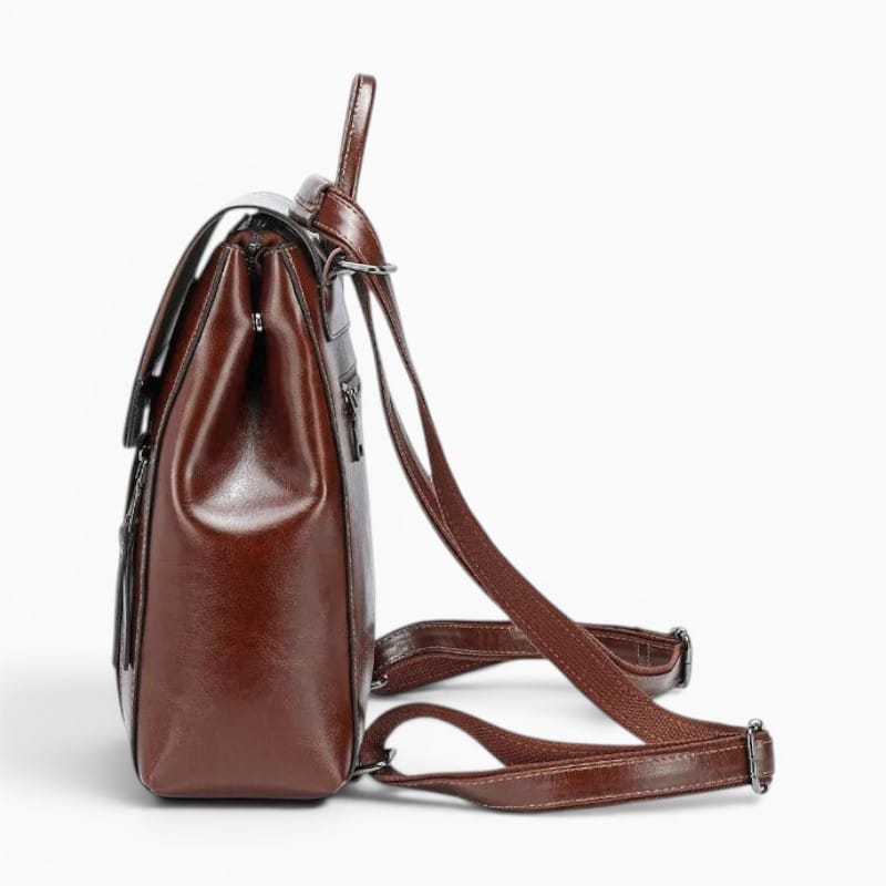 Sac Sac à Dos Cuir Femme Vintage à Bandoulière