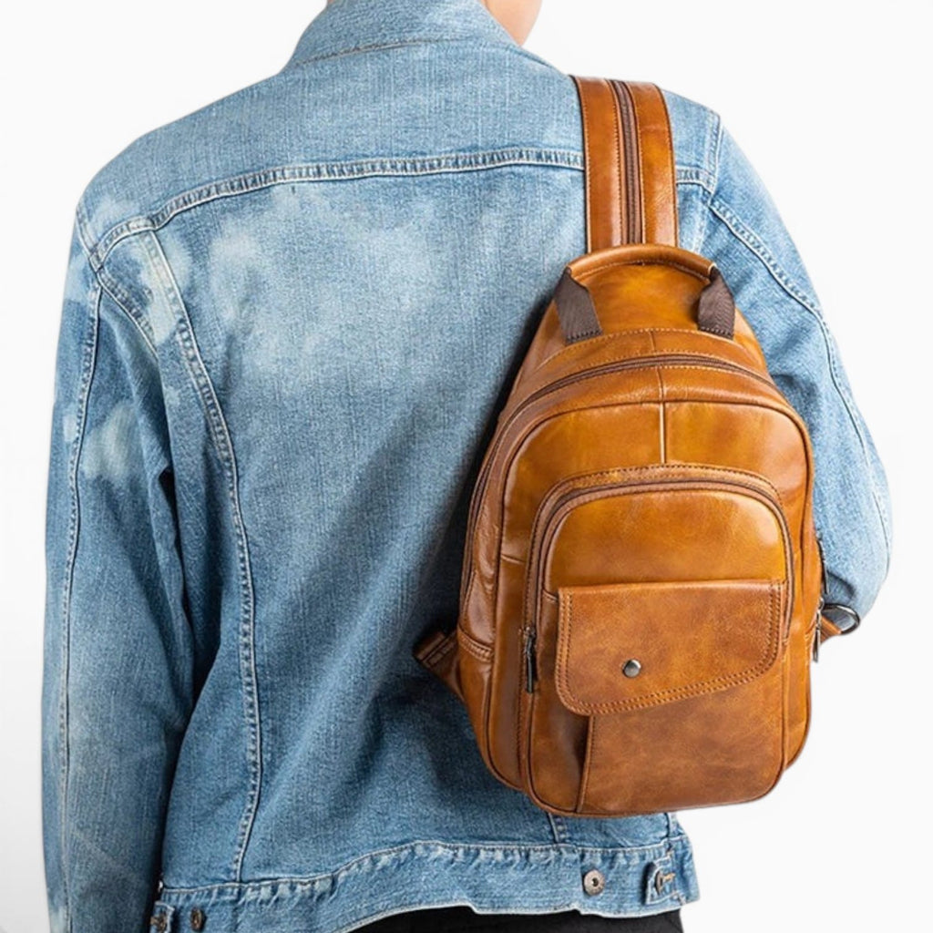 Sac Petit Sac à Dos Homme Cuir