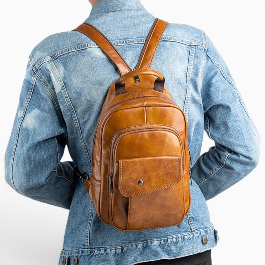 Sac Petit Sac à Dos Homme Cuir