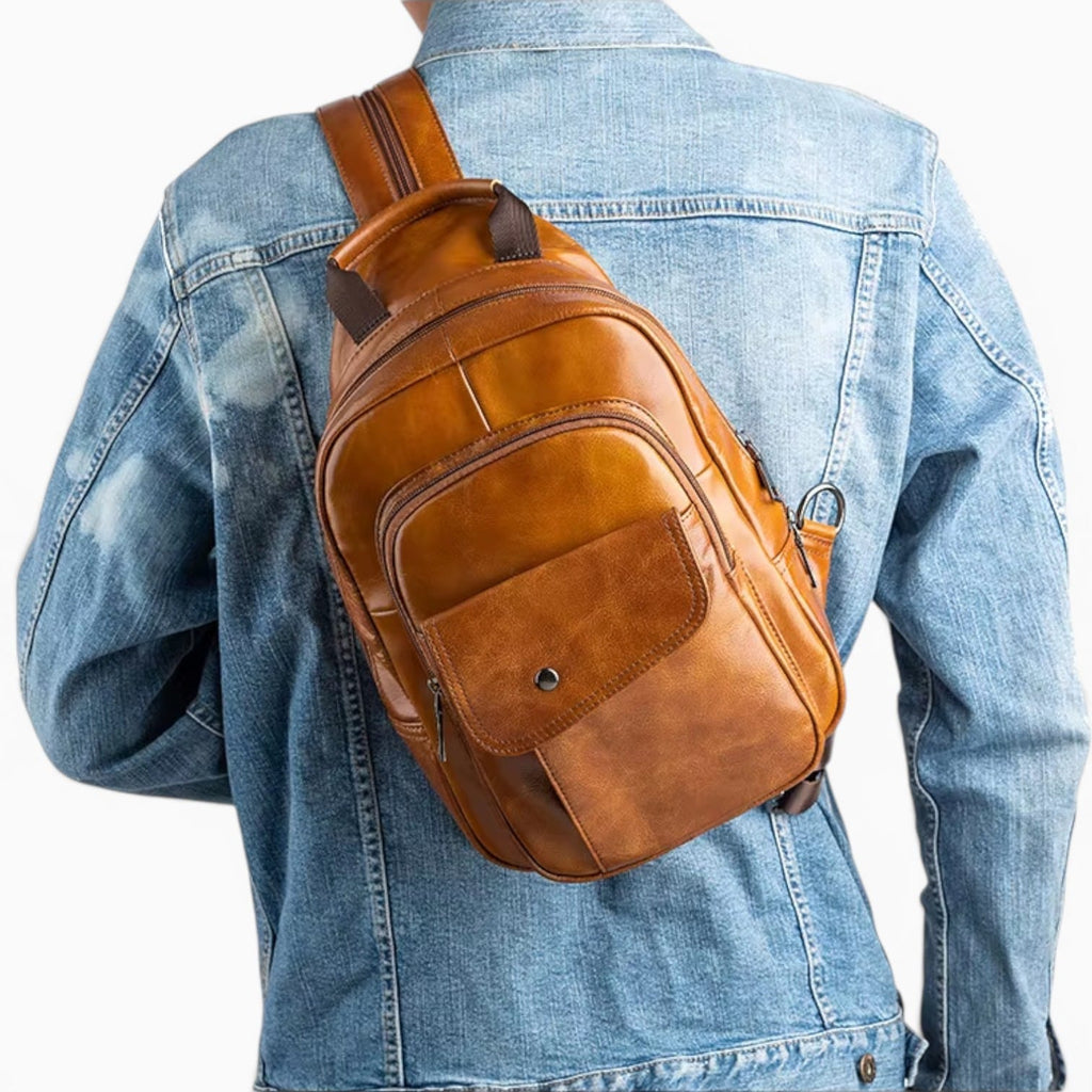 Sac Petit Sac à Dos Homme Cuir