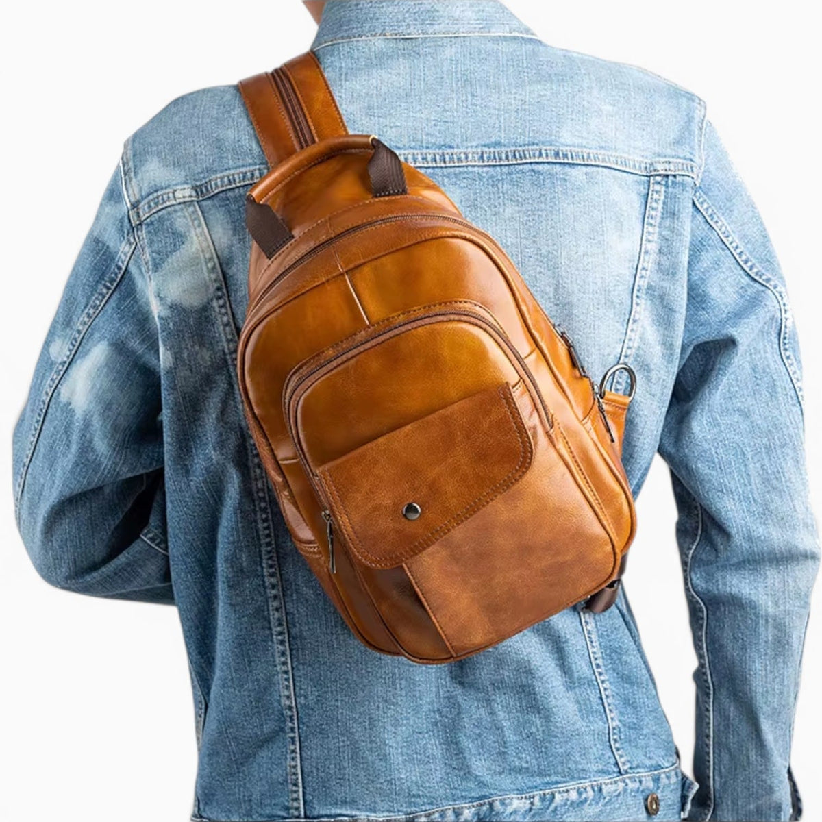 Sac Petit Sac à Dos Homme Cuir