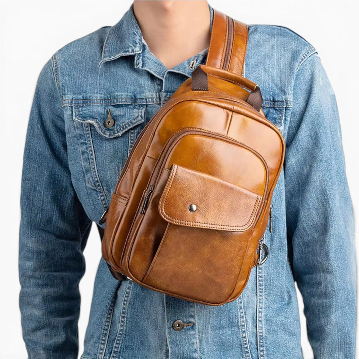 Sac Petit Sac à Dos Homme Cuir