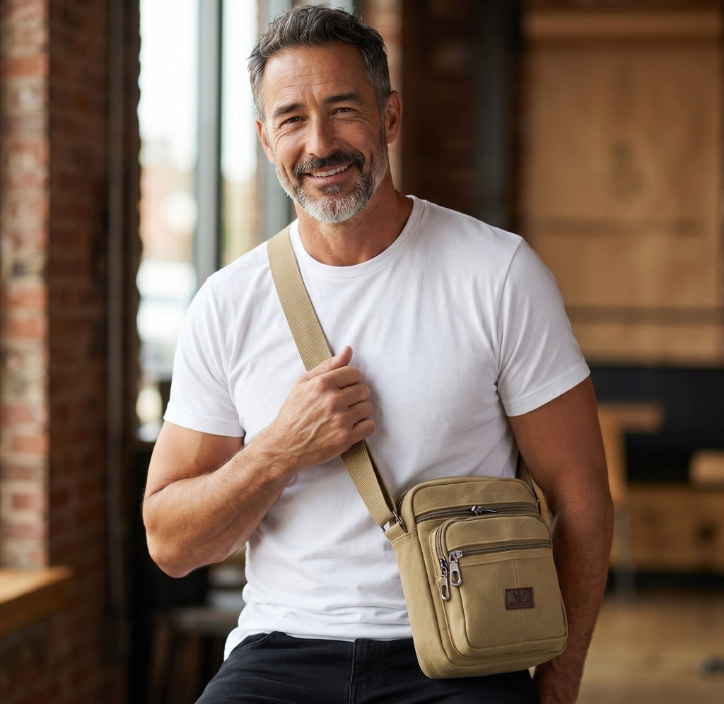 Sac Sacoche pour Homme en Tissu