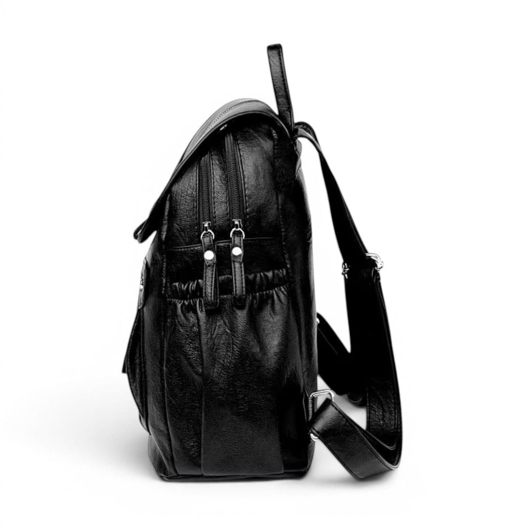 Sac Sac à Dos Cuir Vintage Multi Poches