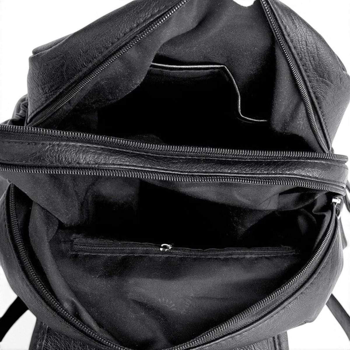 Sac Sac à Dos Cuir Vintage Multi Poches
