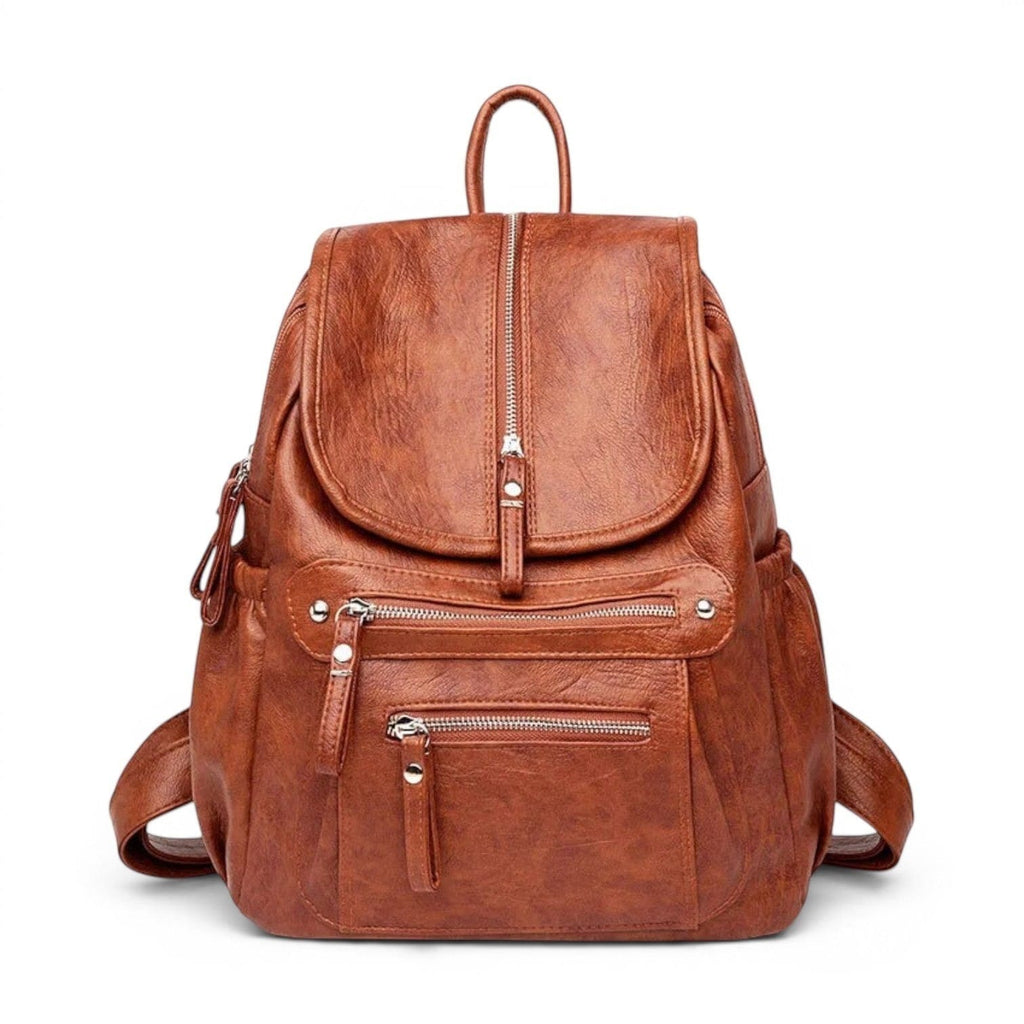 Sac Sac à Dos Cuir Vintage Multi Poches