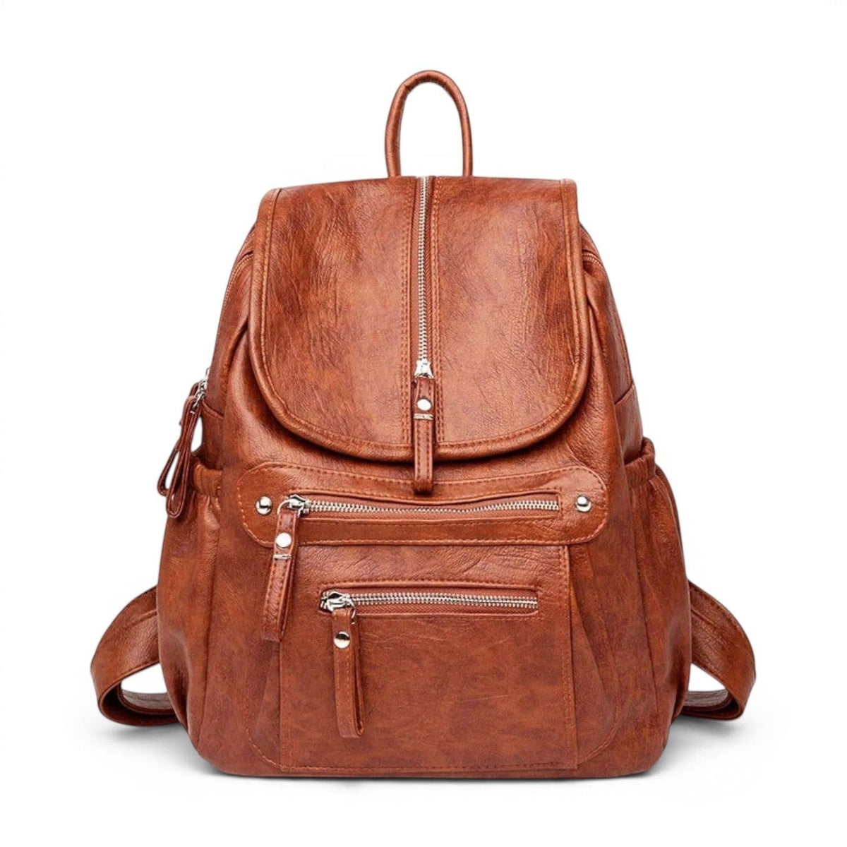 Sac Sac à Dos Cuir Vintage Multi Poches