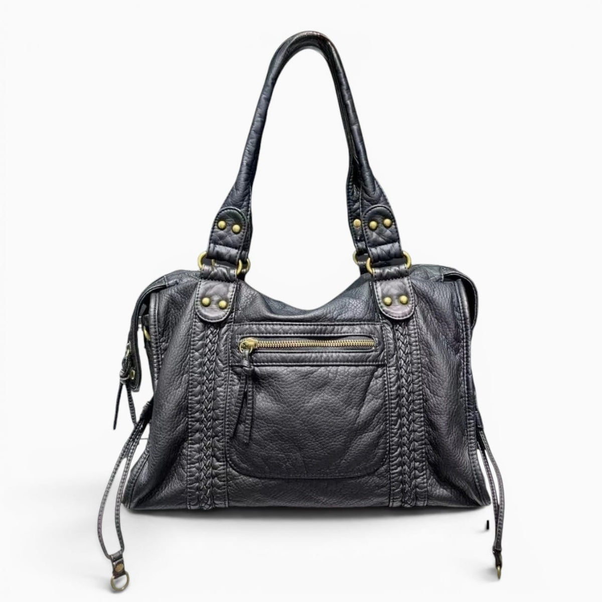 Sac Sac à Main Femme Noir Souple Vintage