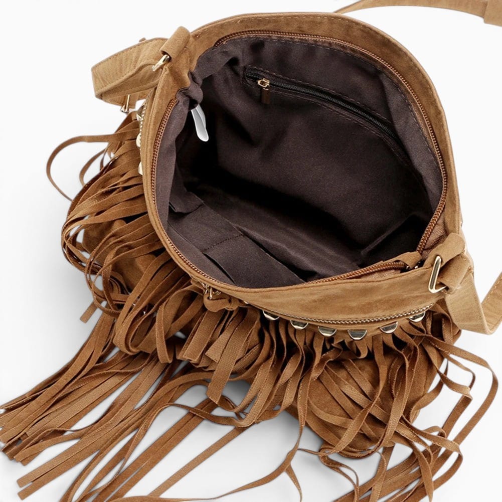 Sac Sac à Main Bandoulière Femme À Franges