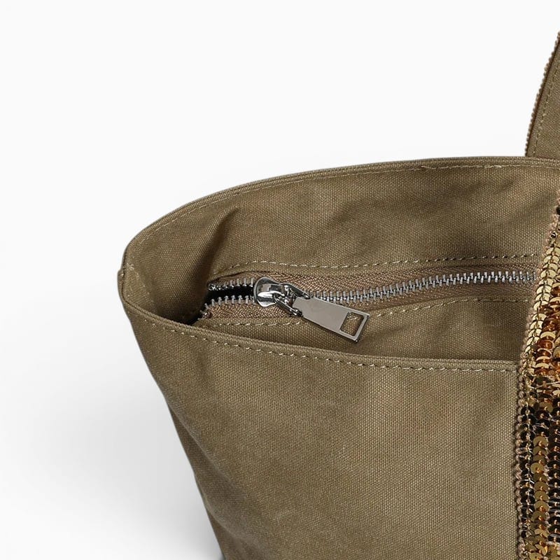 Sac Sac à Main Femme Toile Pailletée
