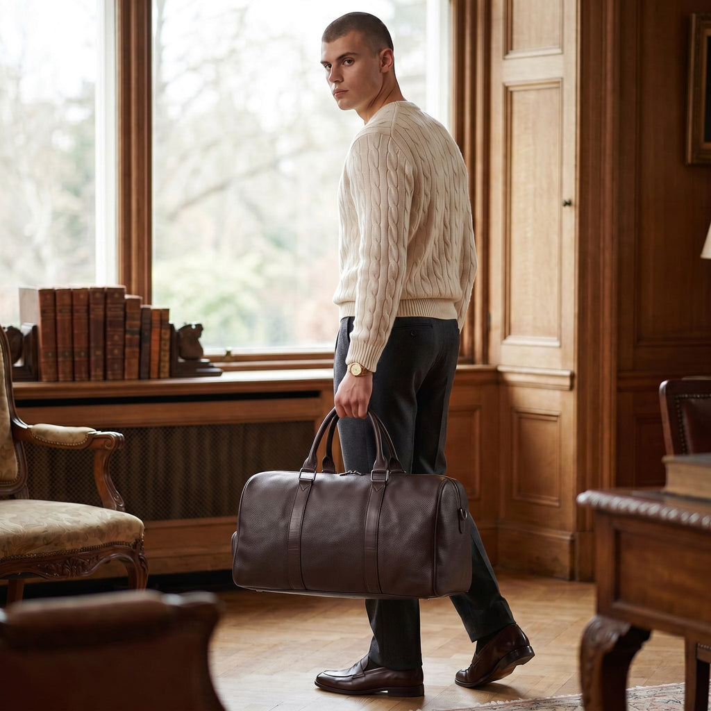 Sac Grand Sac de Voyage en Cuir Homme