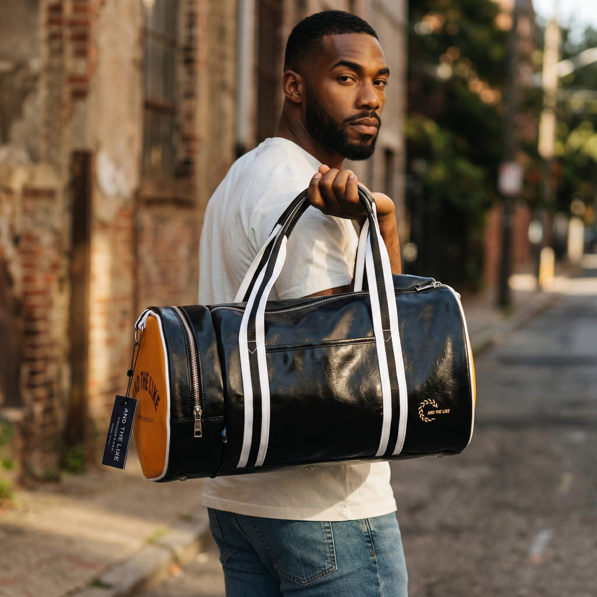 Sac Sac De Sport Vintage Avec Compartiment Chaussures