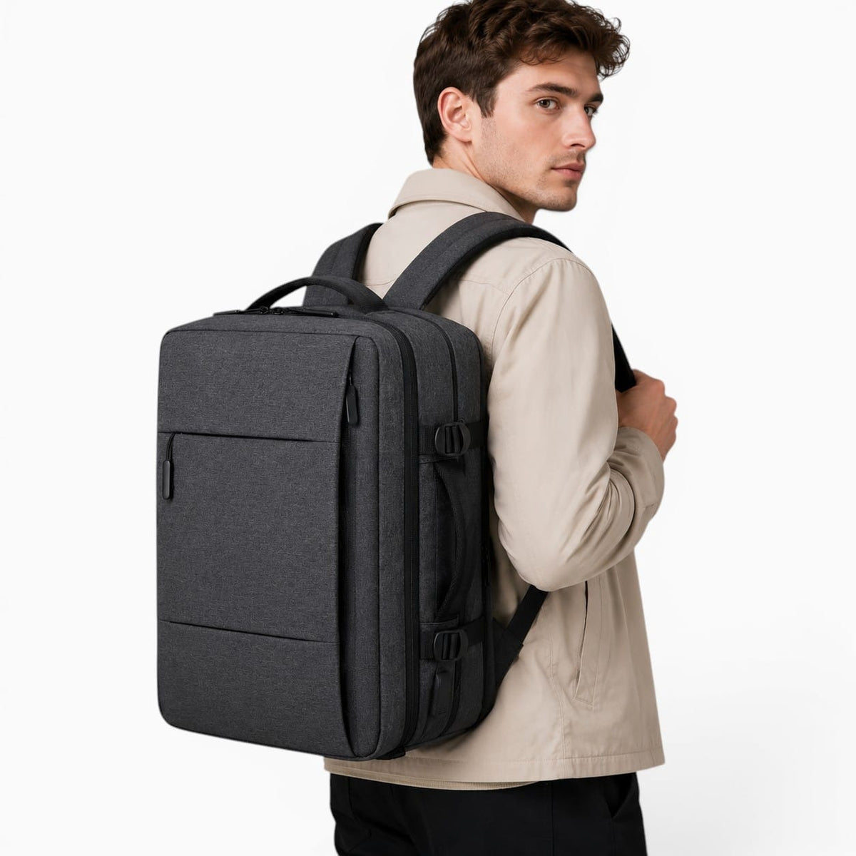Sac Sac a dos voyage extensible pour ordinateur portable avec grande capacité