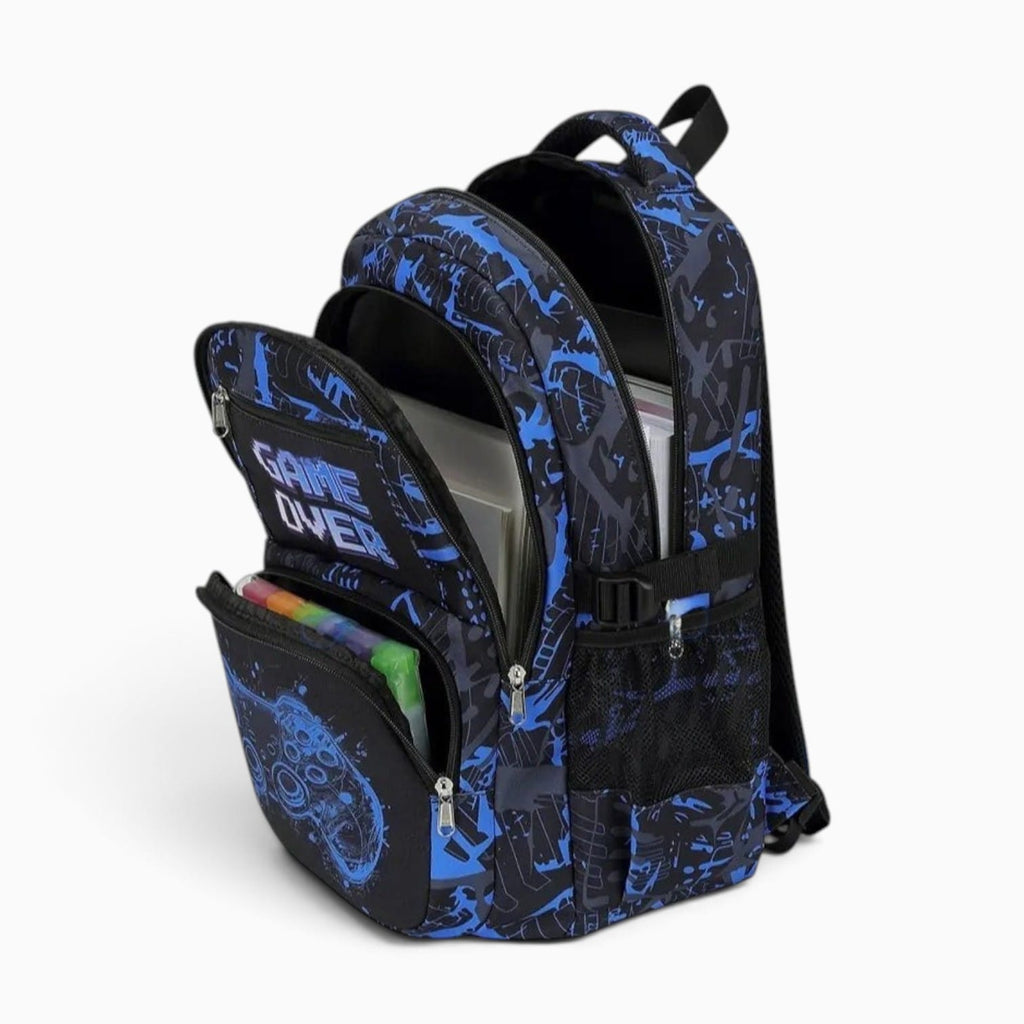 Sac Cartable École avec Trousse et Sac à Déjeuner Assorti