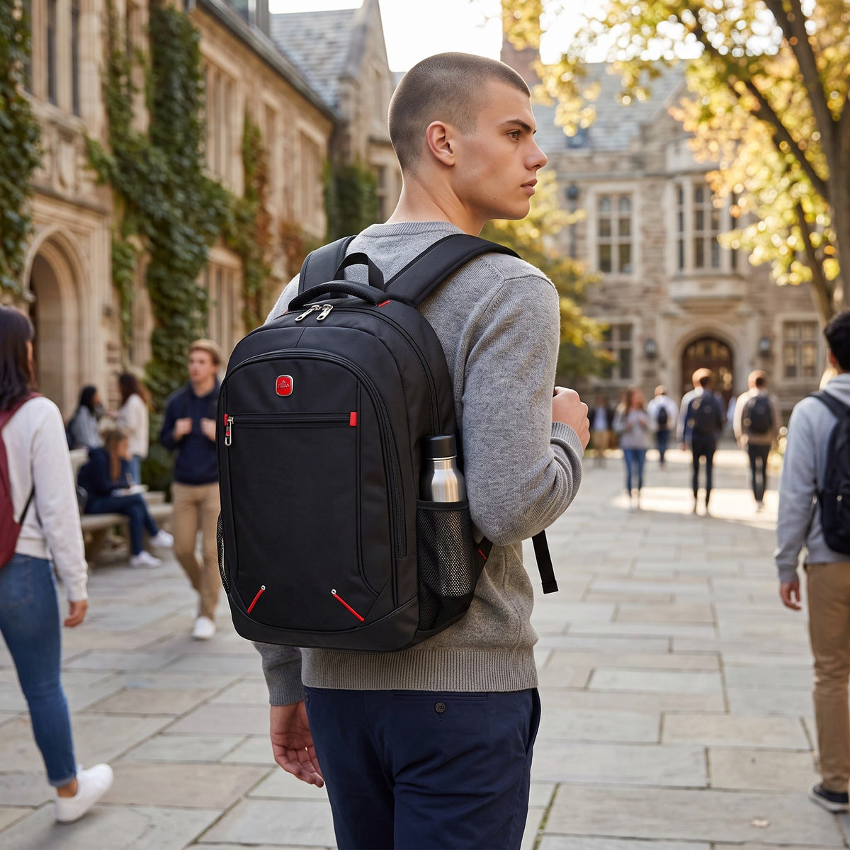 Sac Sac de Cours Scolaire Noir