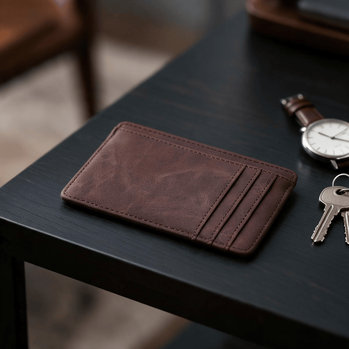 Sac Porte-Carte Fin Unisexe Multirangement