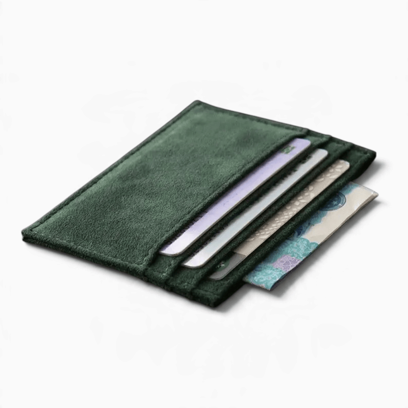 Sac Porte-Carte Unisexe Effet Daim Multirangement