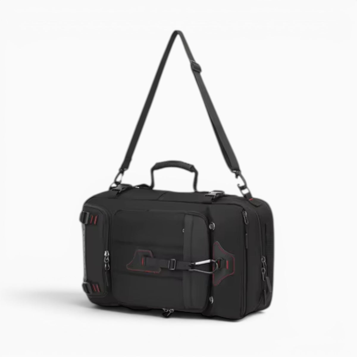 Sac sac à dos de randonnée noir en oxford imperméable avec port USB et compartiments multiples pour voyage
