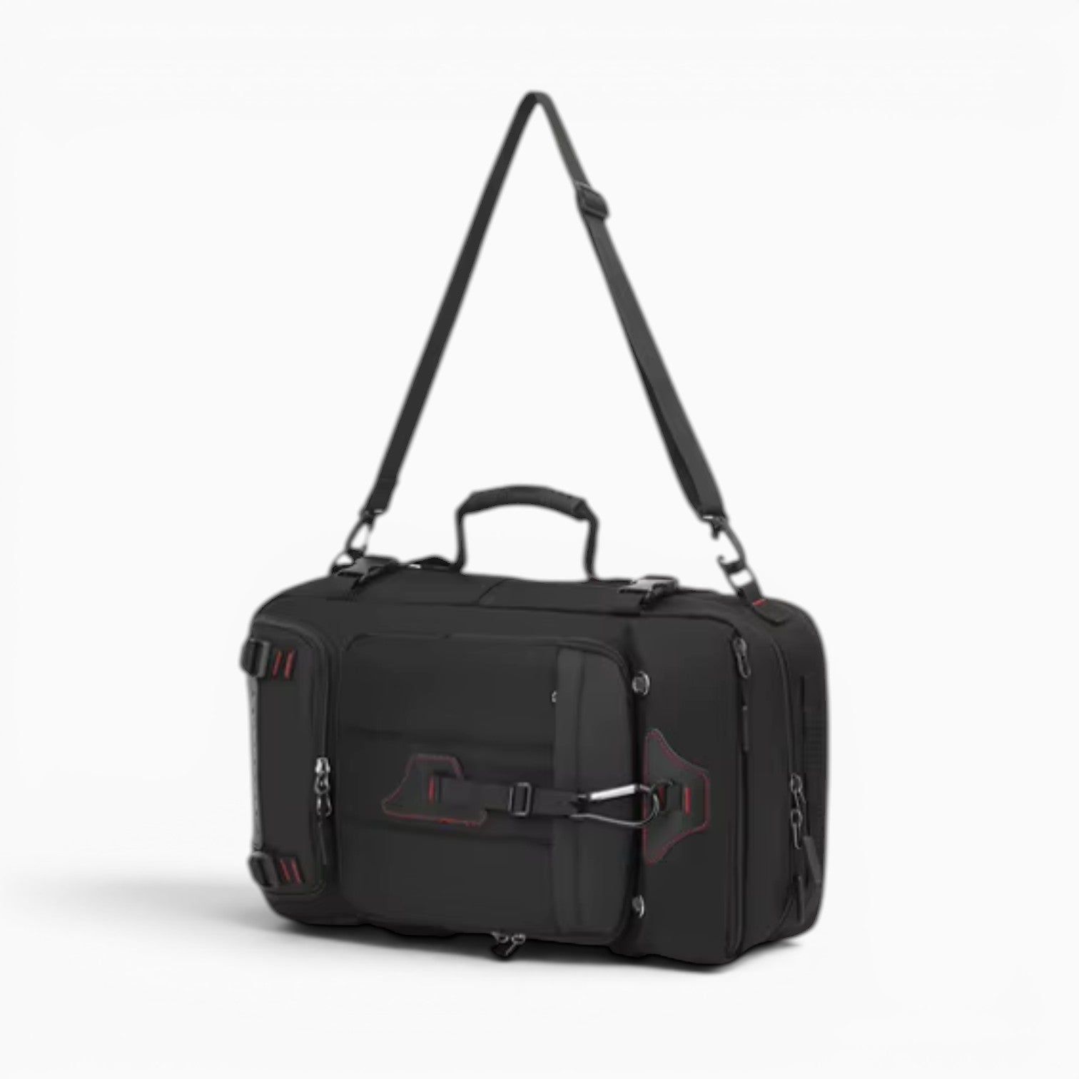 Sac sac à dos de randonnée noir en oxford imperméable avec port USB et compartiments multiples pour voyage