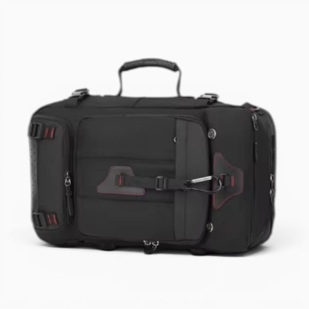 Sac sac à dos de randonnée noir en oxford imperméable avec port USB et multiples compartiments de rangement