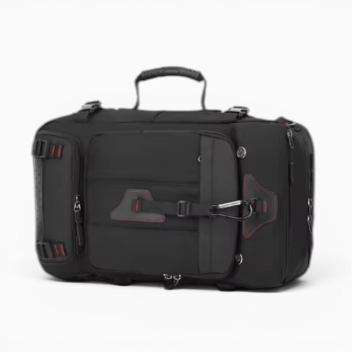 Sac sac à dos de randonnée noir en oxford imperméable avec port USB et multiples compartiments de rangement